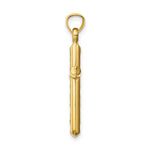 Load image into Gallery viewer, 14K Yellow Gold Hollow Diamond-cut Cross Pendant
