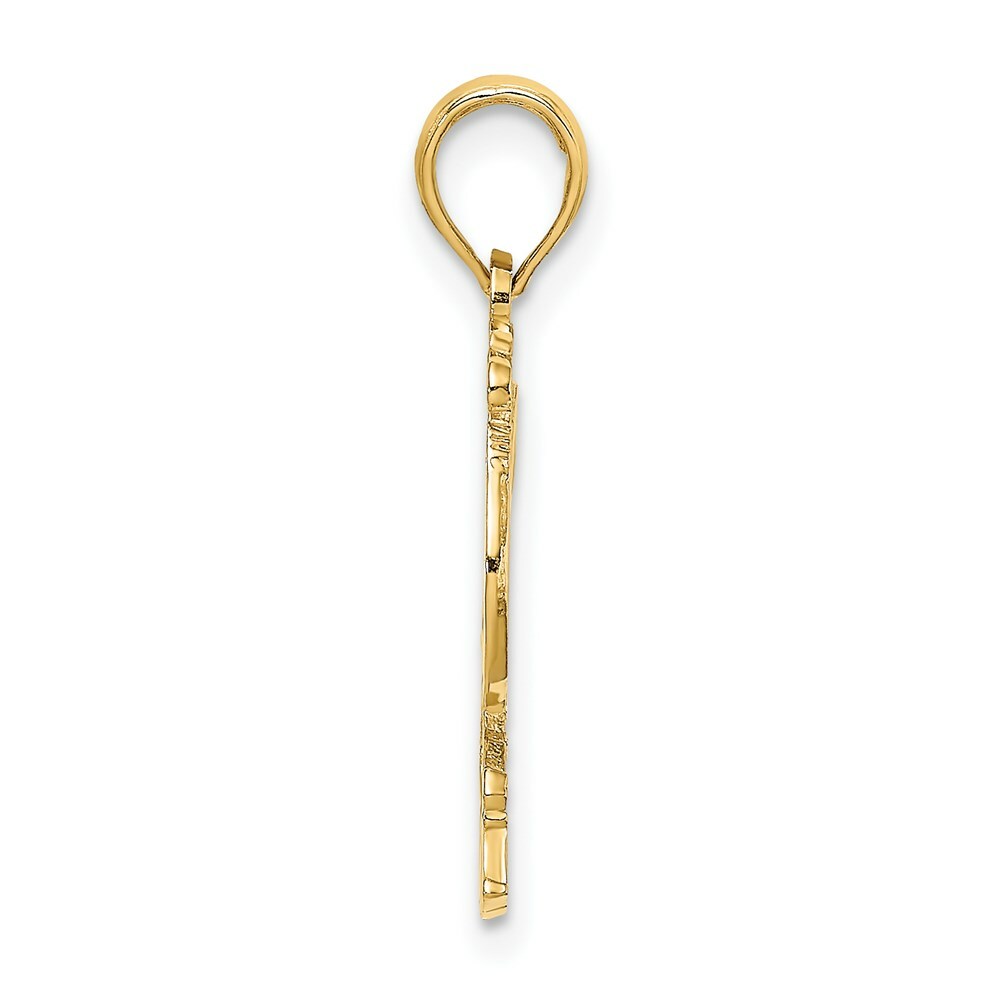 14K Yellow Gold KAUAI UNDER ROOSTER Charm Pendant