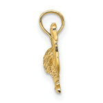 Load image into Gallery viewer, 14K Yellow Gold 2-D GOOSE Charm Pendant
