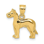 Load image into Gallery viewer, 14K Yellow Gold 2-D Great Dane Dog Charm Pendant
