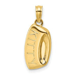Load image into Gallery viewer, 14K Yellow Gold 2-D Kitty Bowl Charm Pendant
