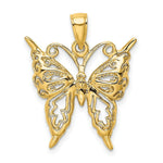 Load image into Gallery viewer, 14K Yellow Gold 2-D Cut-Out Butterfly Charm Pendant
