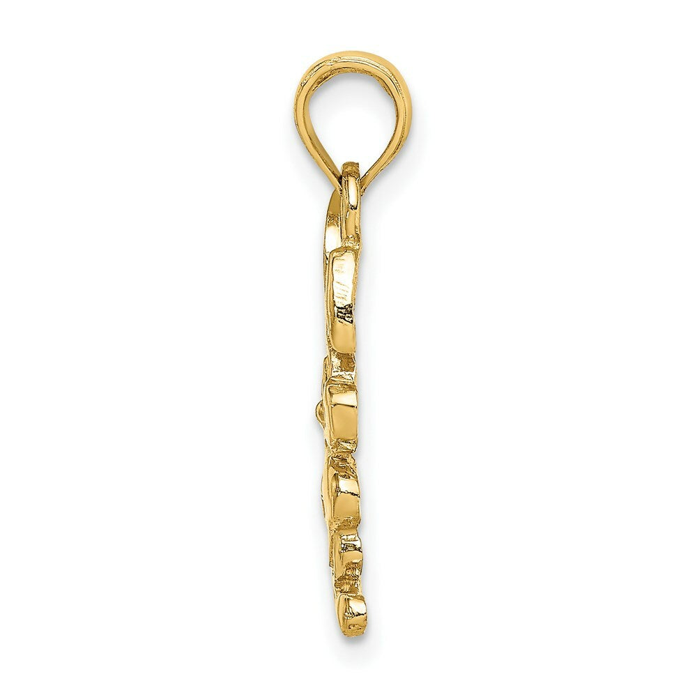 14K Yellow Gold RABBIT Charm Pendant