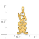 Load image into Gallery viewer, 14K Yellow Gold RABBIT Charm Pendant
