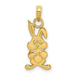 Load image into Gallery viewer, 14K Yellow Gold RABBIT Charm Pendant
