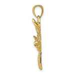 Load image into Gallery viewer, 14K Yellow Gold 2-D Deer Head Profile Charm Pendant
