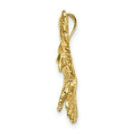 Load image into Gallery viewer, 14K Yellow Gold 2-D EAGLE FLYING Charm Pendant
