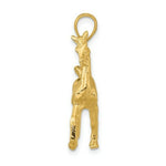 Load image into Gallery viewer, 14K Yellow Gold 3-D Polished Horse Charm Pendant
