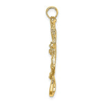 Load image into Gallery viewer, 14K Yellow Gold 2-D &amp; Textured Hanging Monkey Charm Pendant
