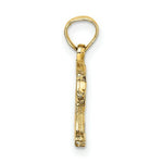 Load image into Gallery viewer, 14K Yellow Gold Textured Bear Charm Pendant
