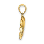 Load image into Gallery viewer, 14K Yellow Gold 2-D &amp; Polished Pig Charm Pendant
