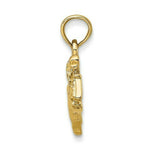 Load image into Gallery viewer, 14K Yellow Gold 2-D JOCKEY ON Horse Jumping Charm Pendant
