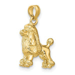 Load image into Gallery viewer, 14K Yellow Gold 3-D Poodle Dog Charm Pendant
