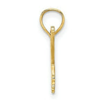 Load image into Gallery viewer, 14K Yellow Gold Flat &amp; Engraved Eagle Charm Pendant
