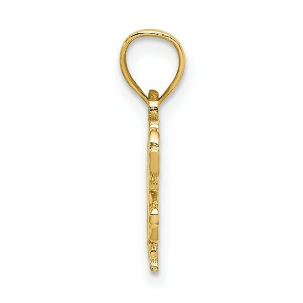 14K Yellow Gold CAROUSEL Horse Charm Pendant