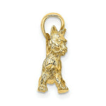 Load image into Gallery viewer, 14K Yellow Gold Cat Standing With Raised Tail Charm Pendant
