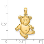 Load image into Gallery viewer, 14K Yellow Gold 3-D TEDDY BEAR Charm Pendant
