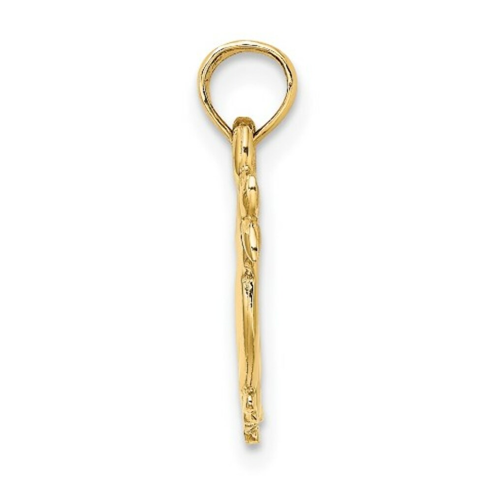 14K Yellow Gold 3-D DOUBLE DUCKS Charm Pendant
