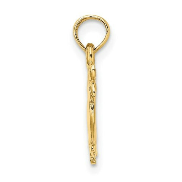 14K Yellow Gold 3-D DOUBLE DUCKS Charm Pendant