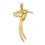Load image into Gallery viewer, 14K Yellow Gold Polished Bird With Long Tail Charm Pendant

