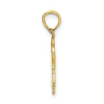 Load image into Gallery viewer, 14K Yellow Gold Angel Holding a Star on a Half Moon Charm Pendant

