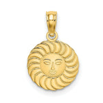 Load image into Gallery viewer, 14K Yellow Gold Sun Charm Pendant
