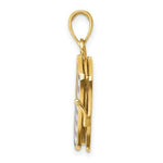 Load image into Gallery viewer, 14K Yellow Gold With Enamel 3-D Pledge Of Allegiance Flag Book Charm Pendant
