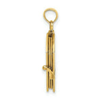 Load image into Gallery viewer, 14K Yellow Gold Polished Enameled Moveable Love Flower Book Pendant
