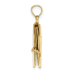 Load image into Gallery viewer, 14K Yellow Gold 3-D Blue Enamel Bible Book With Moveable Pages Charm Pendant

