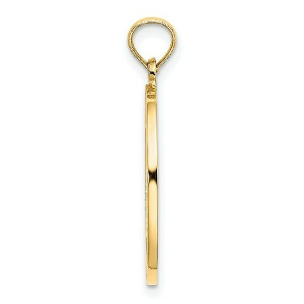 14K Yellow Gold 3-D Enamel CHILD'S NIGHT TIME PRAYER With BOY PRAYING Charm Pendant