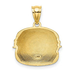 Load image into Gallery viewer, 14K Yellow Gold CHEESEBURGER Charm Pendant With ENAMEL

