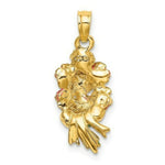 Load image into Gallery viewer, 14K Yellow Gold Bouquet Of Pink Roses 2-D

