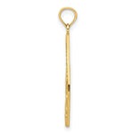 Load image into Gallery viewer, 14K Yellow Gold With Enamel Hummingbird &amp; Flowers Charm Pendant
