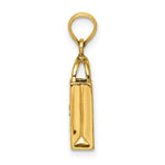 Load image into Gallery viewer, 14K Yellow Gold 3-D Enameled Trick or Treat Bag Charm Pendant
