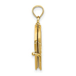Load image into Gallery viewer, 14K Yellow Gold Polished Enameled Moveable MY Love STORY Book Pendant
