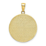 Load image into Gallery viewer, 14K Yellow Gold Enamel Beach Scene On Round Disc Charm Pendant
