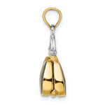 Load image into Gallery viewer, 14K Yellow Gold 3-D with Enameled Moveable Handbag Charm Pendant
