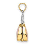 Load image into Gallery viewer, 14K Yellow Gold 3-D With Enamel Moveable Handbag Charm Pendant

