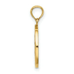 Load image into Gallery viewer, 14K Yellow Gold With Enamel HAPPY HOLIDAYS With Holly On Round Disc Charm Pendant
