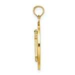 Load image into Gallery viewer, 14K Yellow Gold HILTON Head On Round Frame With Enamel Lighthouse Charm Pendant
