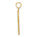 Load image into Gallery viewer, 14K Yellow Gold Enamel BIRTHDAY GIRL Pink RIBBON Charm Pendant

