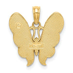 Load image into Gallery viewer, 14K Yellow Gold With Multi-Color Enamel Butterfly Charm Pendant
