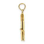 Load image into Gallery viewer, 14K Yellow Gold 3-D With Enamel Ecclesiastes Book With Moveable Pages Charm Pendant
