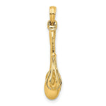 Load image into Gallery viewer, 14K Yellow Gold 3-D Enamel Spatula, Wooden Spoon, Whisk Moveable Charm Pendant
