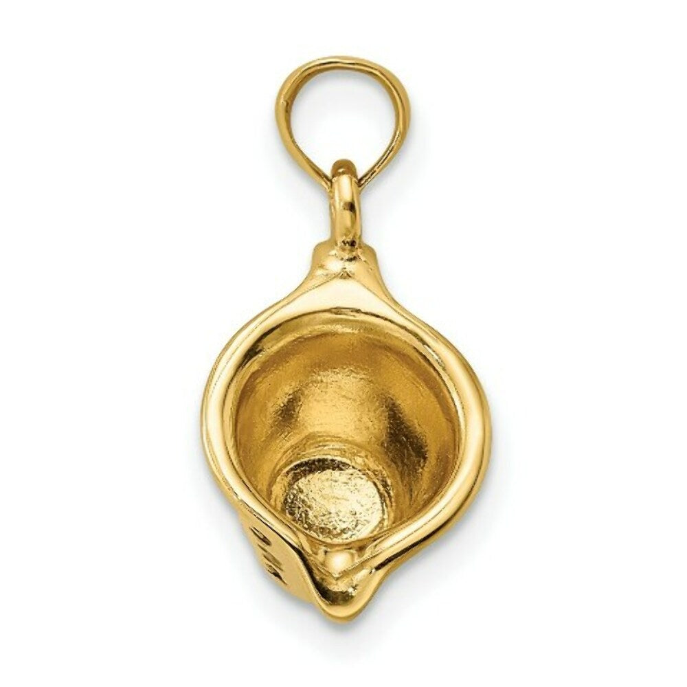 14K Yellow Gold With Enamel 3-D Measuring Cup Charm Pendant