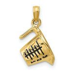 Load image into Gallery viewer, 14K Yellow Gold With Enamel 3-D Measuring Cup Charm Pendant
