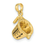 Load image into Gallery viewer, 14K Yellow Gold With Enamel 3-D Measuring Cup Charm Pendant
