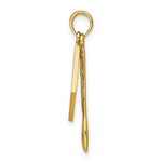 Load image into Gallery viewer, 14K Yellow Gold With Enamel 3-D Cook Book &amp; Wood Spoon Charm Pendant
