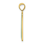 Load image into Gallery viewer, 14K Yellow Gold Enamel Mile Marker 0/ Key West Charm Pendant
