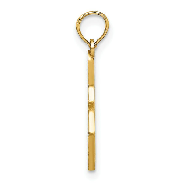 14K Yellow Gold Enamel BOWLING Ball & PIN Charm Pendant